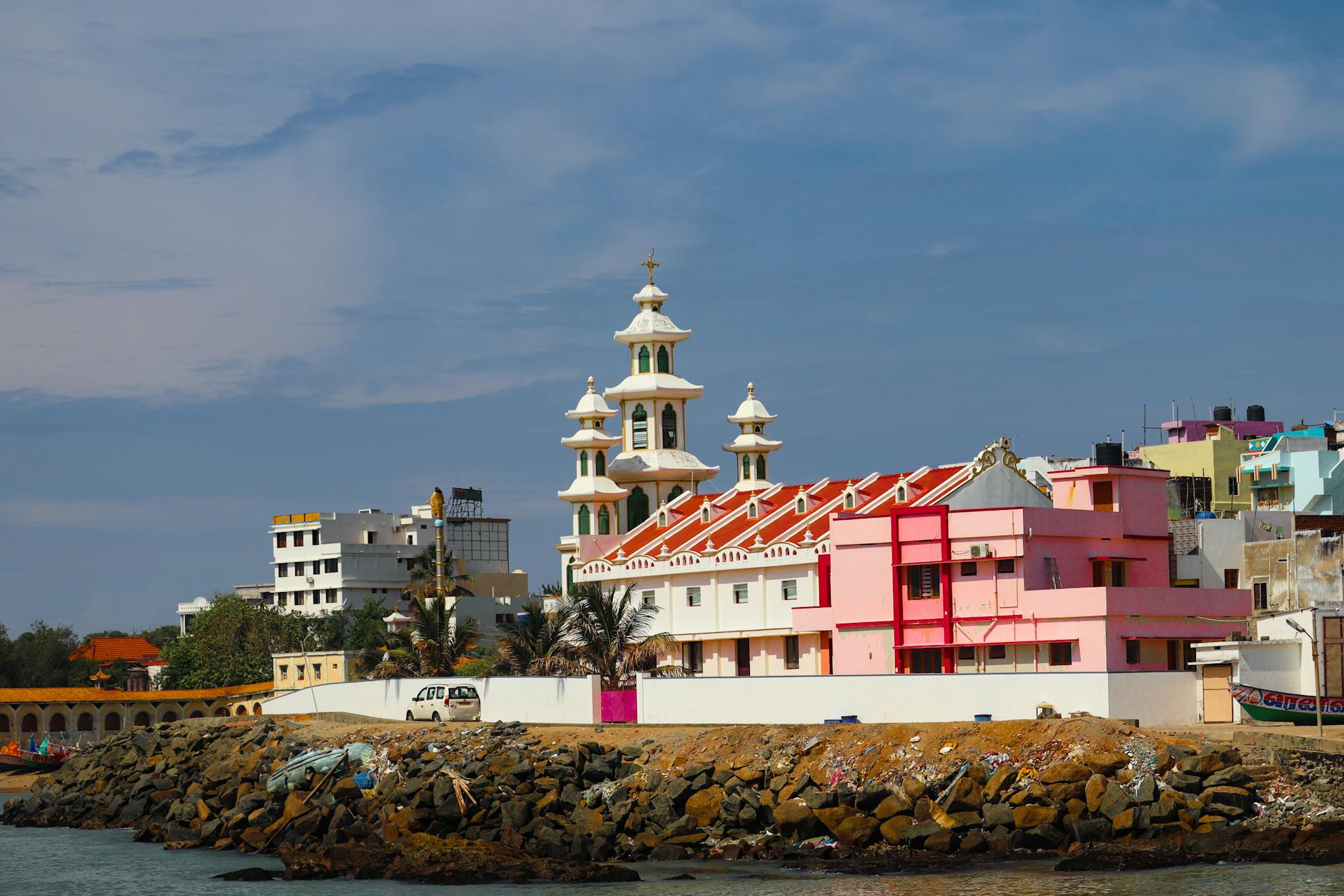 a church near the sea